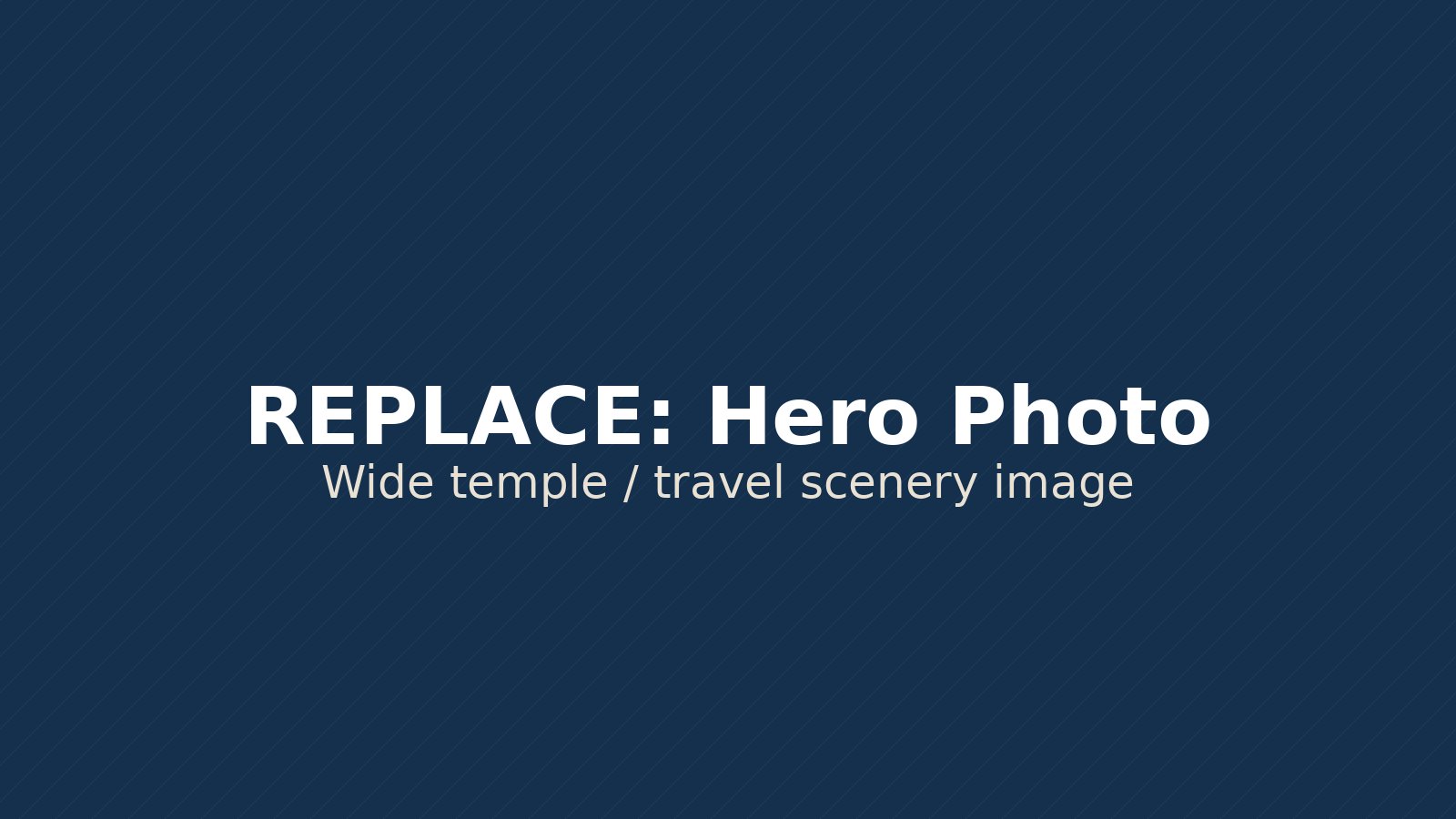 Indian spiritual travel destination